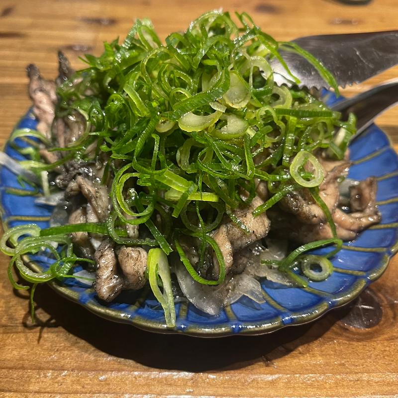 九条ネギたっぷりせせりポン酢(チキンカントリー)