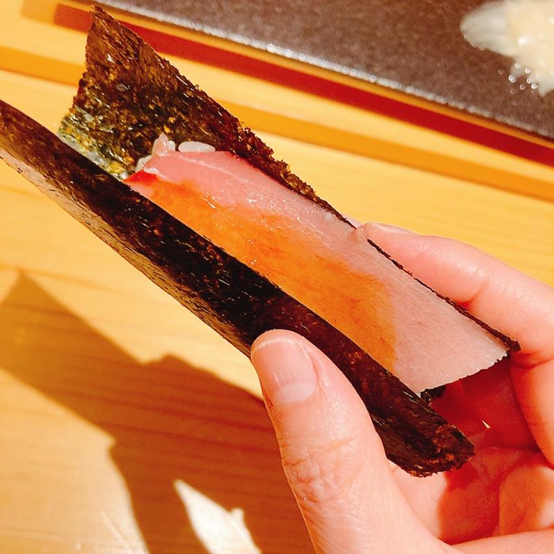 中トロ手巻き（ランチコース）(広島 すし煌)