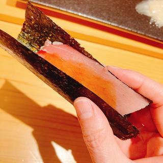 中トロ手巻き（ランチコース）(広島 すし煌)