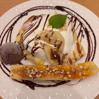 チョコバナナパンケーキ