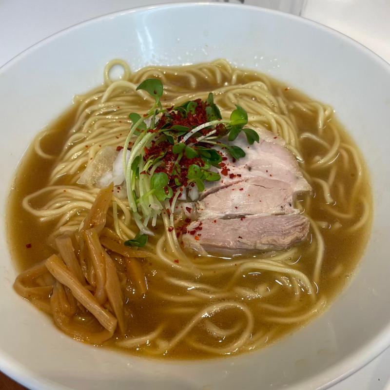 new 白湯(しょうゆ味)海の幸とのハーモニー(らぁ麺 ひなた )