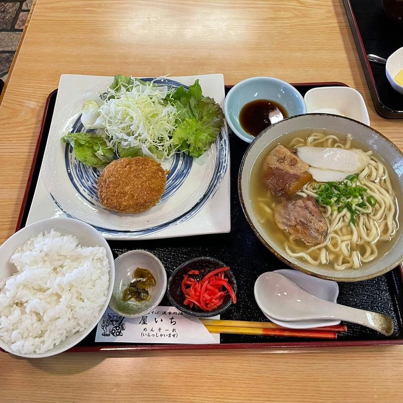 そば定食 C(沖縄料理家 屋いち 埼玉本舗)