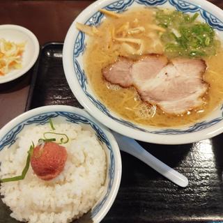 ラーメンと明太子ライス（小）