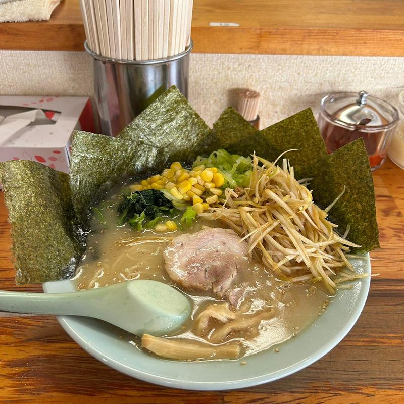 塩ラーメン 麺硬め のり 和えネギ(ラーメンショップ 足利50号店)