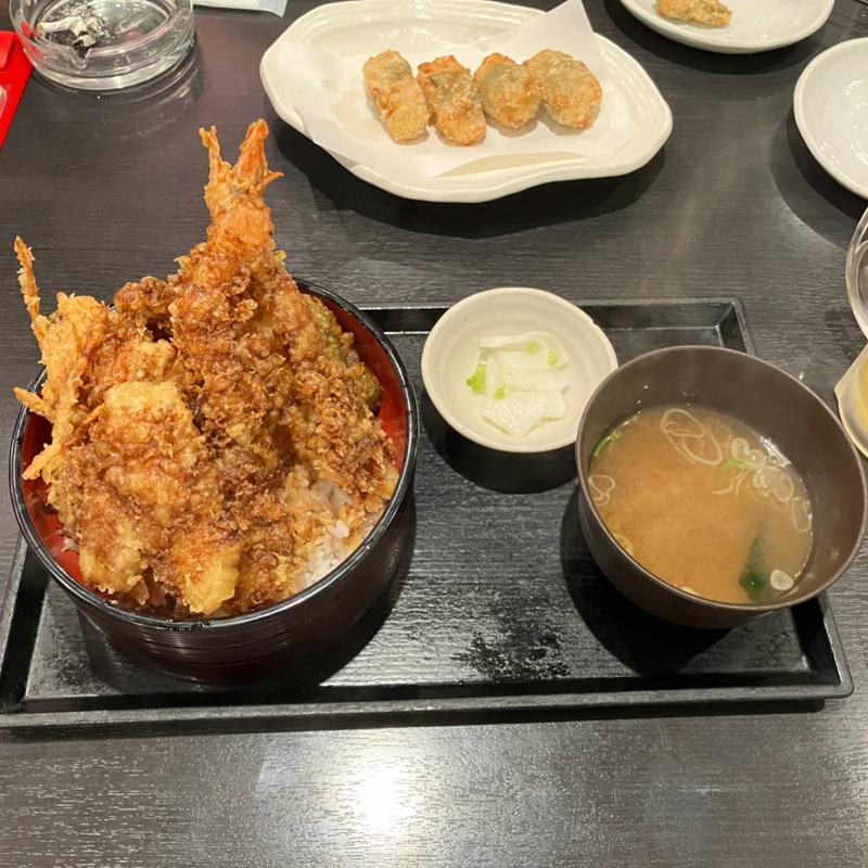 海老2本天丼(七味家)