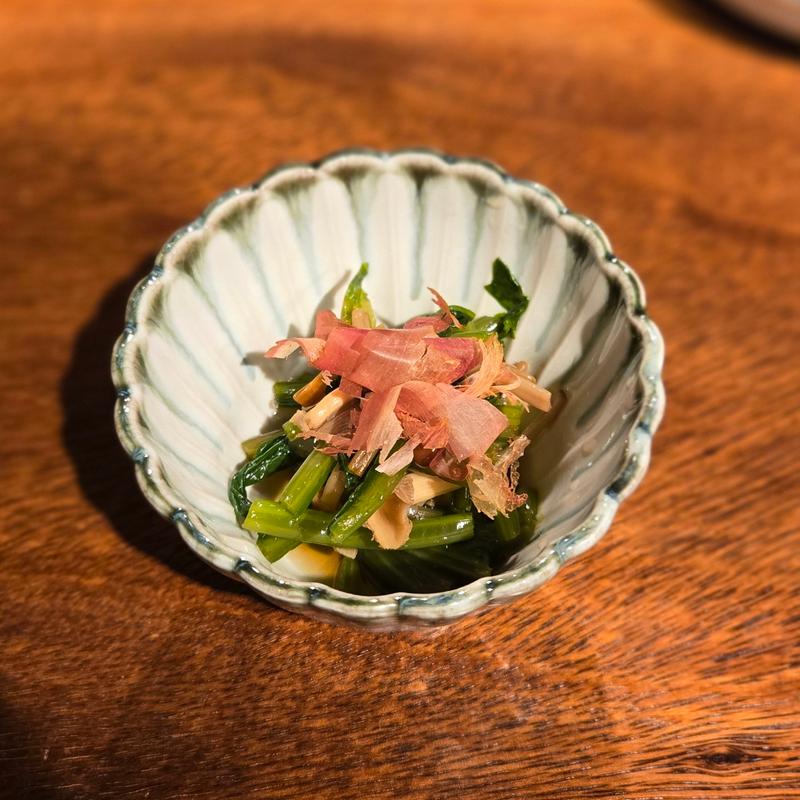 ほうれん草のお浸し(焼鳥 すづ恵)