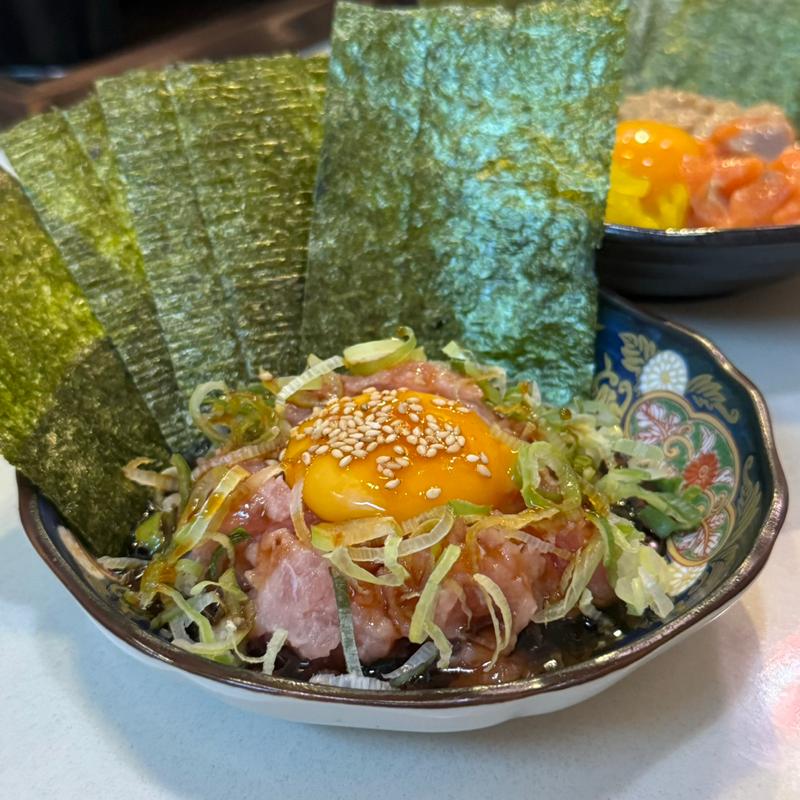 ネギトロユッケ(手羽ヤロウ 栄錦本店)