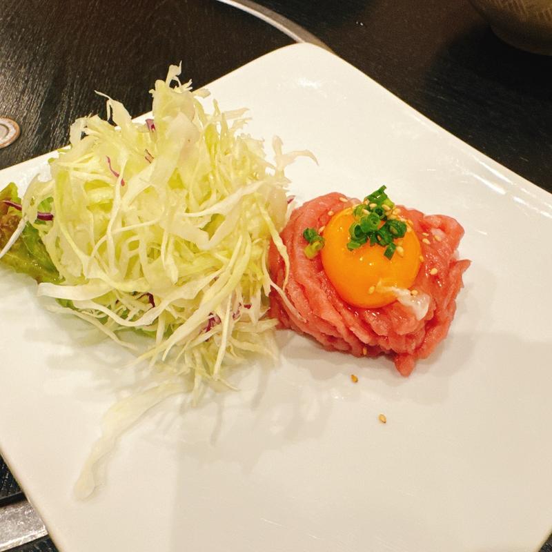 桜ユッケ(馬庵このみ 吉井本店)