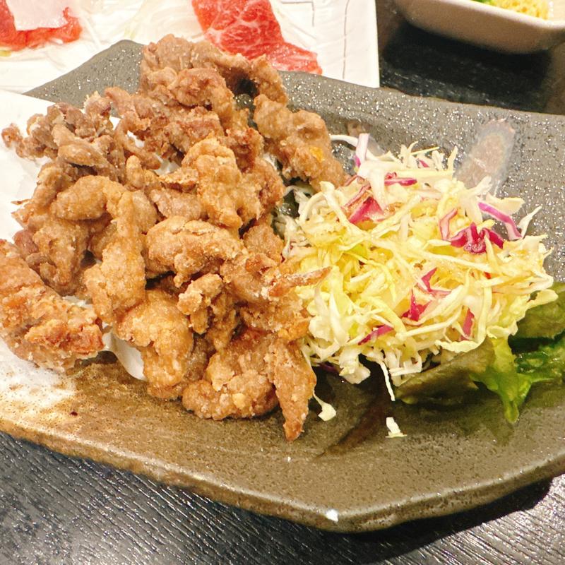 さくら肉の竜田揚げ風(馬庵このみ 吉井本店)