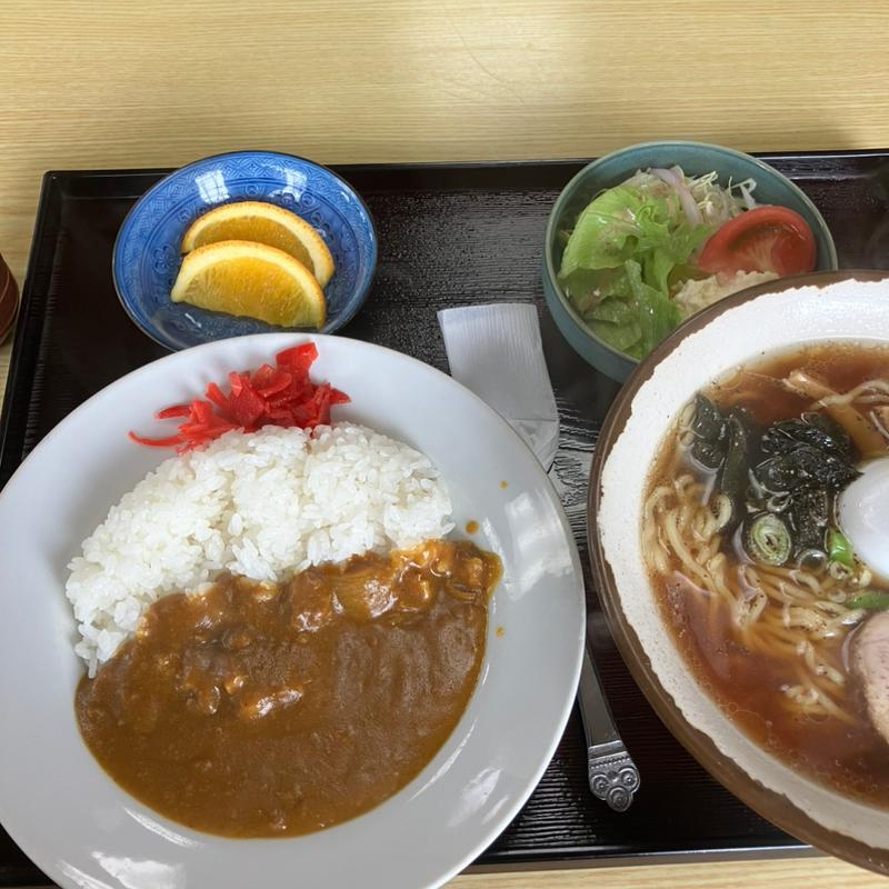 半カレーラーメンセット(大万 )
