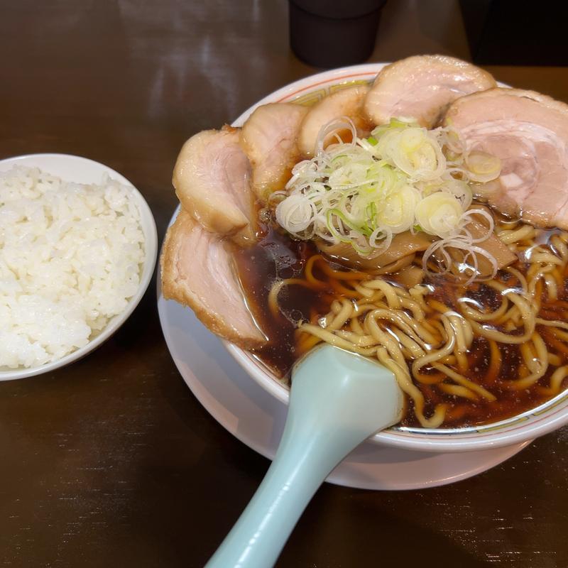 肉中華そば小ライス(丸中華そば)