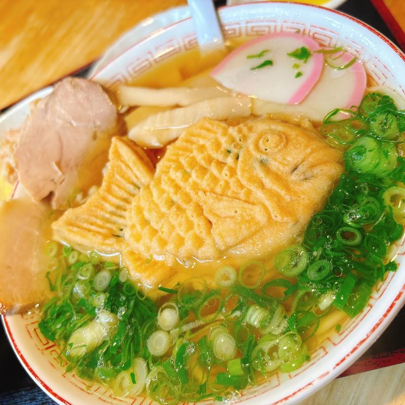たい焼きラーメン餡じゃない⁉︎(名代 中華そば 山金 新見店)