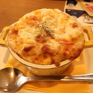 菜の花とたっぷりチーズのココットオムレツ
