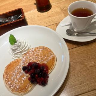 ランチセットのミニパンケーキ(ラ・オハナ 宇都宮今泉店)