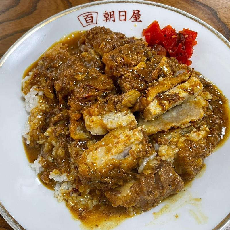 カツカレー(朝日屋)