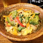 豚肉とゴーヤ・パプリカのオイスター炒め