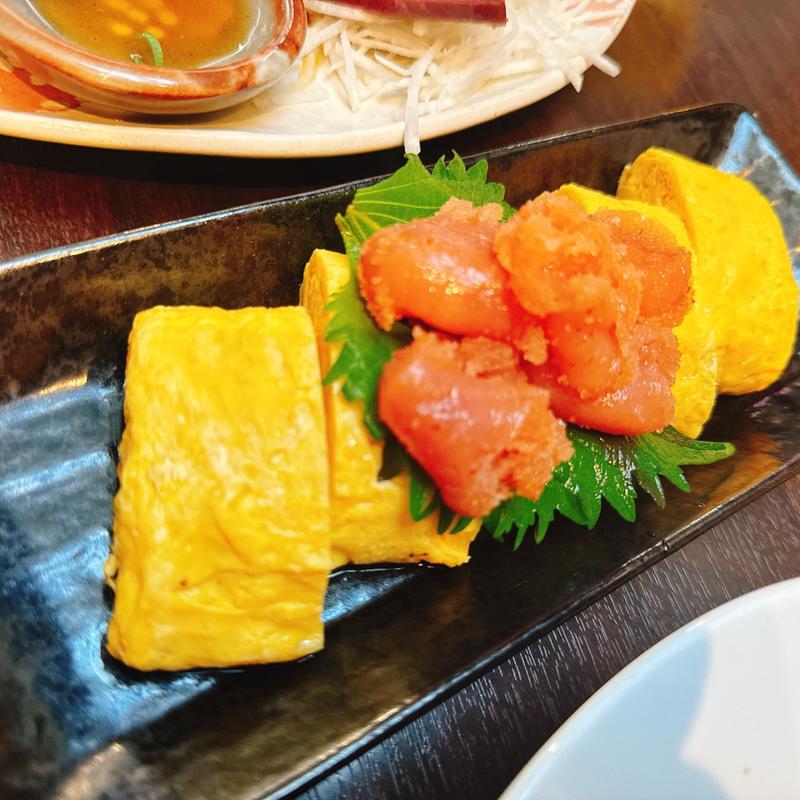 明太子だし巻き(地鶏と馬刺し 個室バル TORi馬Ko 熊本下通店)