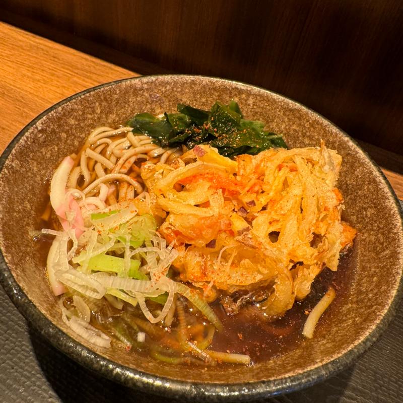 かき揚げ蕎麦(十割蕎麦 さ竹 恵比寿店)