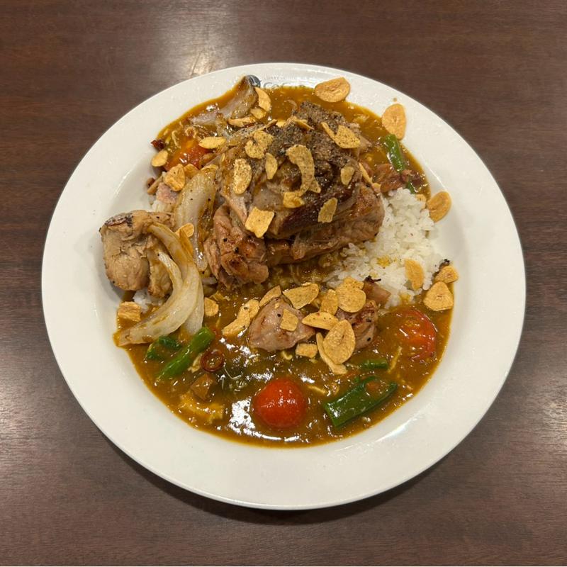ホロ肉ドカンとガーリック&ペッパーカレー(LEVEL2)(CoCo壱番屋 土浦小松店 （ココイチバンヤ）)