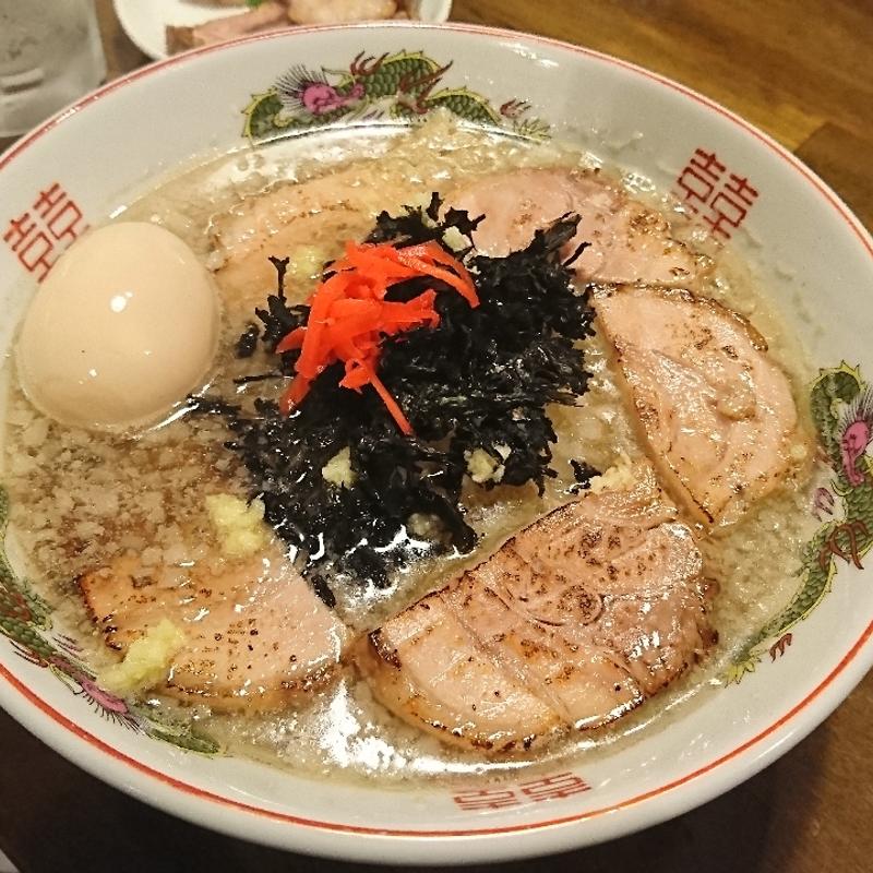 肉煮干し生姜そば(CLAM & BONITO 貝節麺 raik)