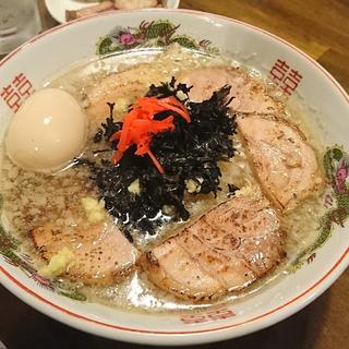 肉煮干し生姜そば(CLAM & BONITO 貝節麺 raik)
