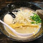 とりそば黒 味玉子(肉汁つけめん INABASTYLE)
