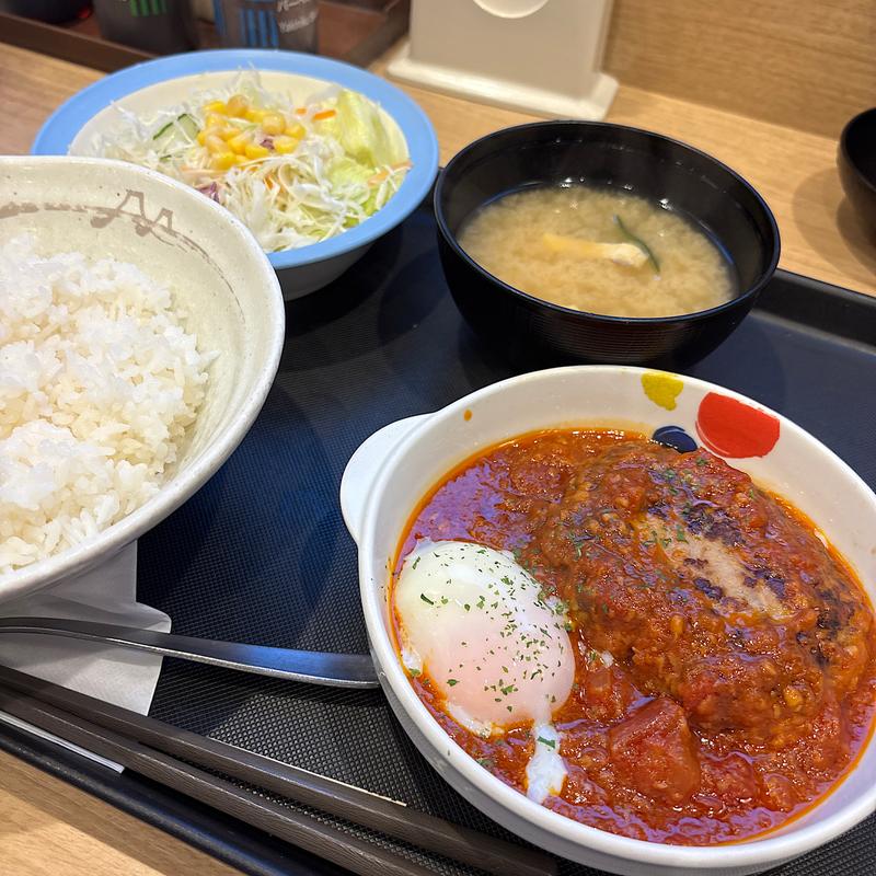 うまトマハンバーグ定食(松屋 渋谷清水橋店 )