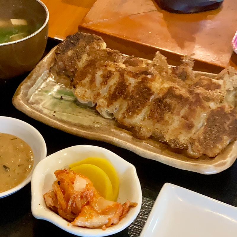 幻餃子定食(幻の餃子専門店　道楽)