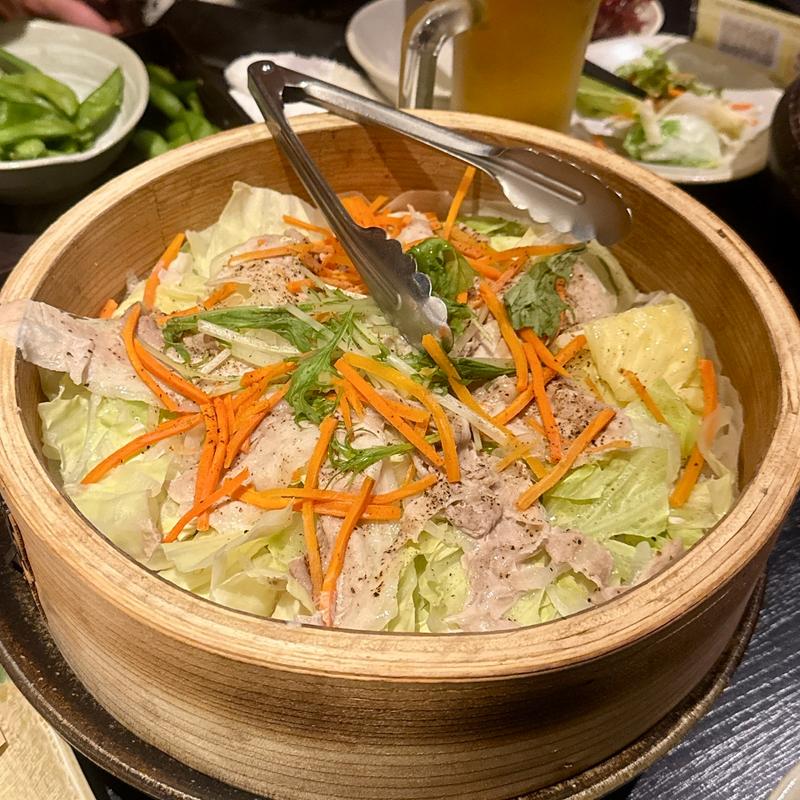 三元豚の蒸ししゃぶ(くいもの屋 わん 和光市南口店)