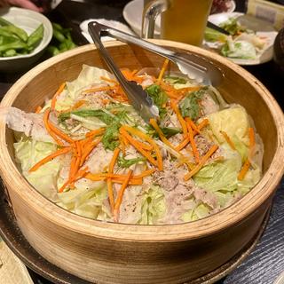 三元豚の蒸ししゃぶ