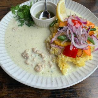 自家製グリーンカレー(オリエンタルビストロ ビオレゴ 上板橋駅前)