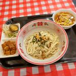 ネギ油まぜ麺✕雲呑スープセット