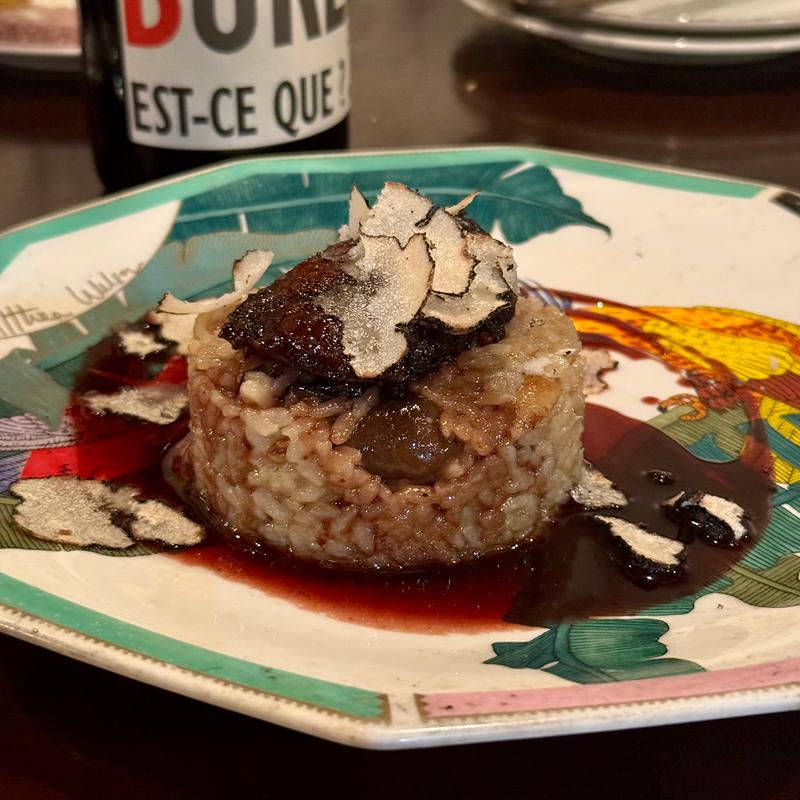 フォアグラのポワレとトリュフ(bistro La vie)