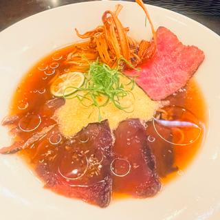 初夏の雲丹と鰹の冷たいらぁ麺