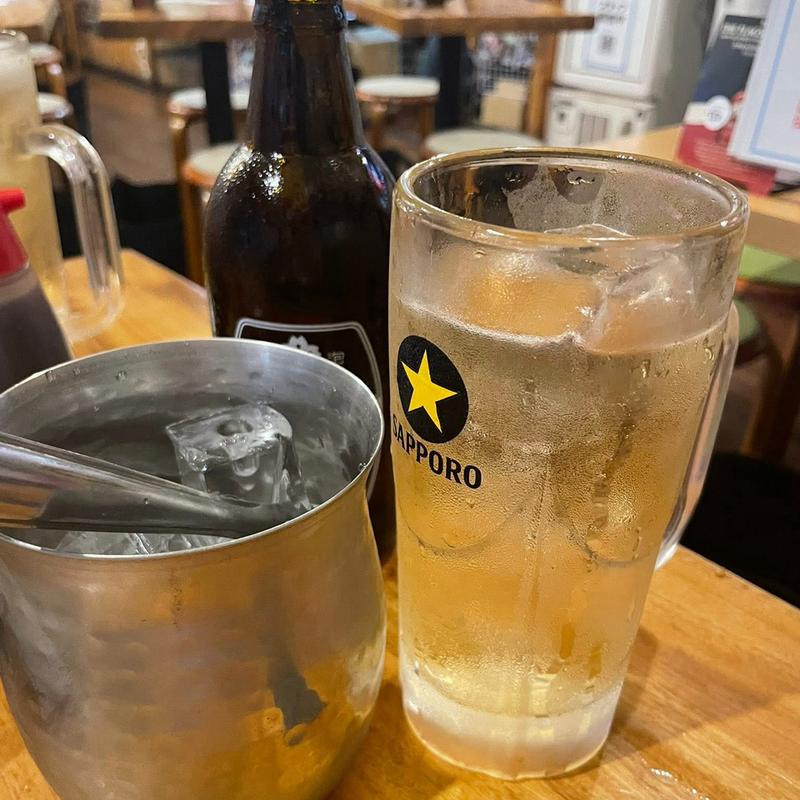 ホッピーセット 白(もつ家 大西 四谷三丁目店)