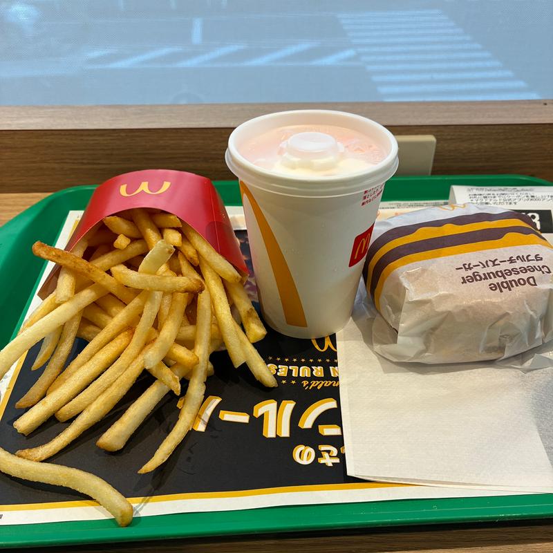 ダブルチーズバーガーMセット(マクドナルド １号線戸塚平戸店)