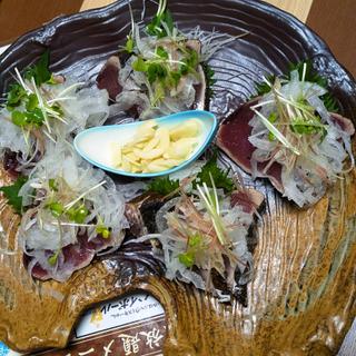 カツオ塩タタキ(藤のや)