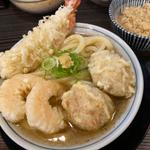 淡麗アゴ出汁【温】（大海老天付き）