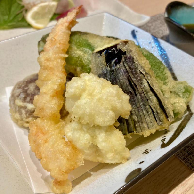 天ぷら盛合わせ(味福)