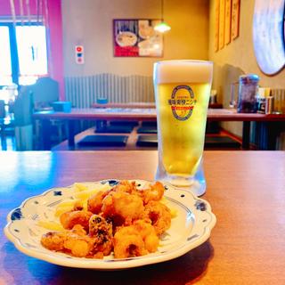 タコ唐揚&ポテト(三宝亭 山田店 （さんぽうてい）)