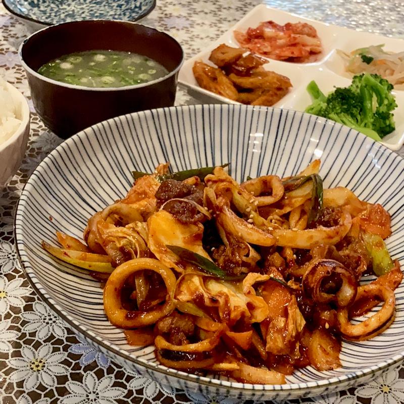 イカプルコギ炒め定食(チング )