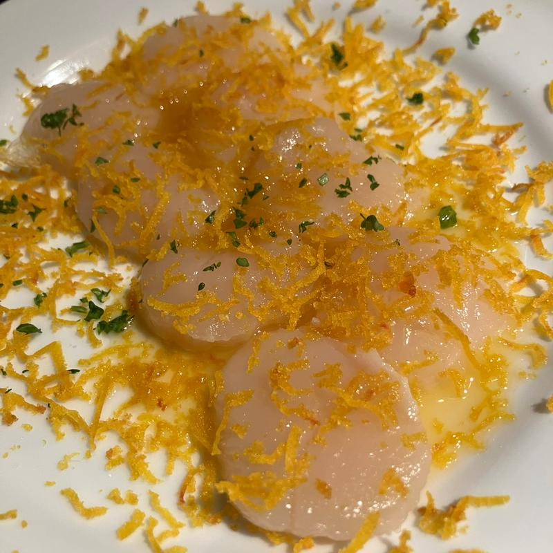 ホタテのカルパッチョ(大衆SAKEBARるぺーる)