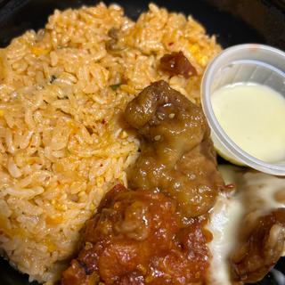 韓国チキン＆キムチチャーハン