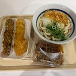 ぶっかけ＋ちくわ天、イカ伝、鶏めし小