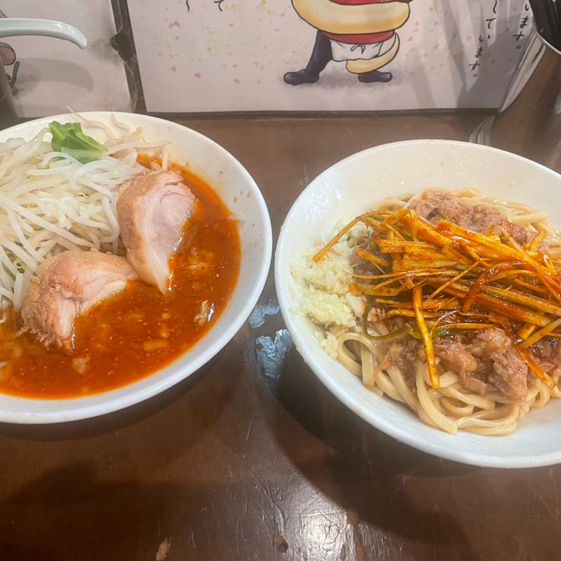 小つけ麺・辛ネギ100(麺屋 歩夢)