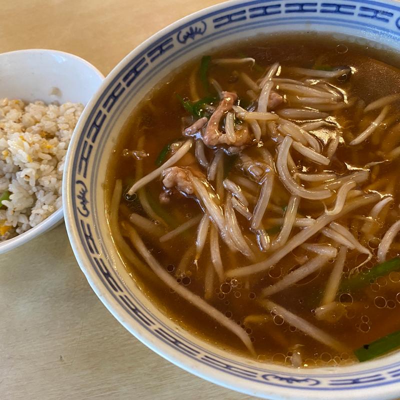 得々ランチメニュー サンマー麺＋半チャーハン(北京名菜 味雅 本店)