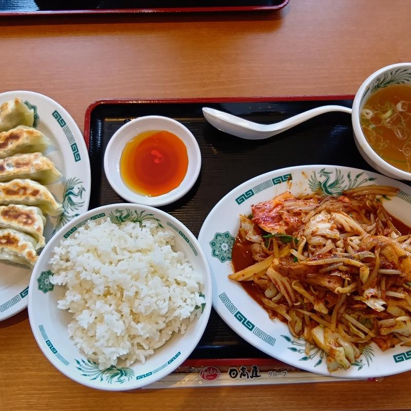 バクダン炒め定食(日高屋 坂東辺田店)