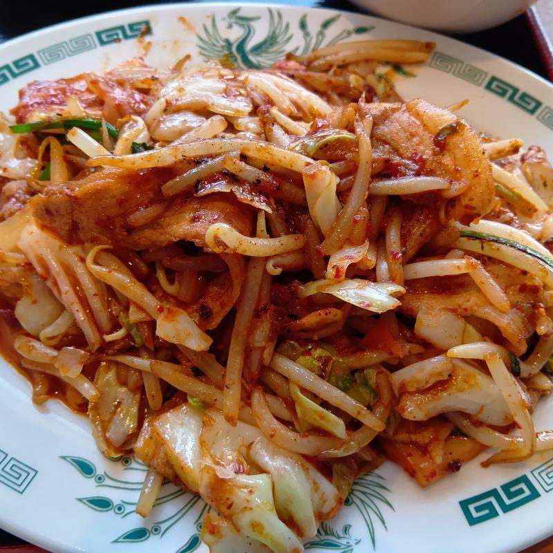 バクダン炒め定食(日高屋 坂東辺田店)