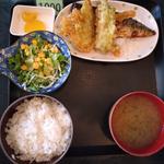 さば塩焼き・ちくわ天定食