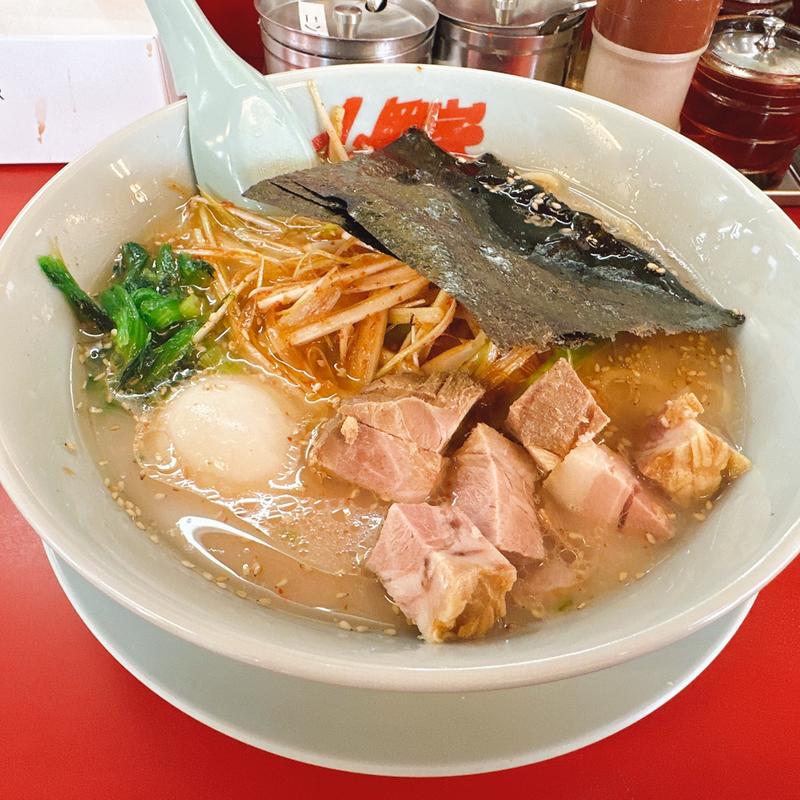 味玉塩ピリ辛ネギラーメン(ラーメン山岡家 上三川店)